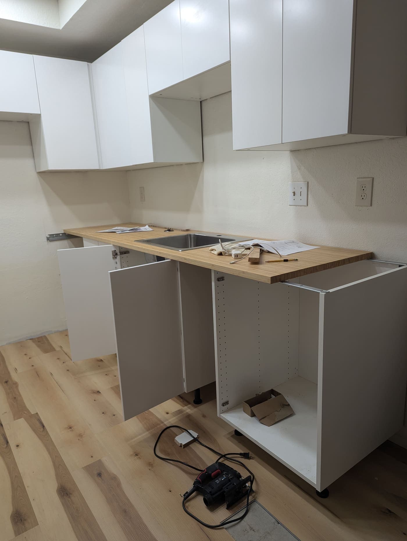 Cabinet-related installation in Monrovia (Los Angeles area)