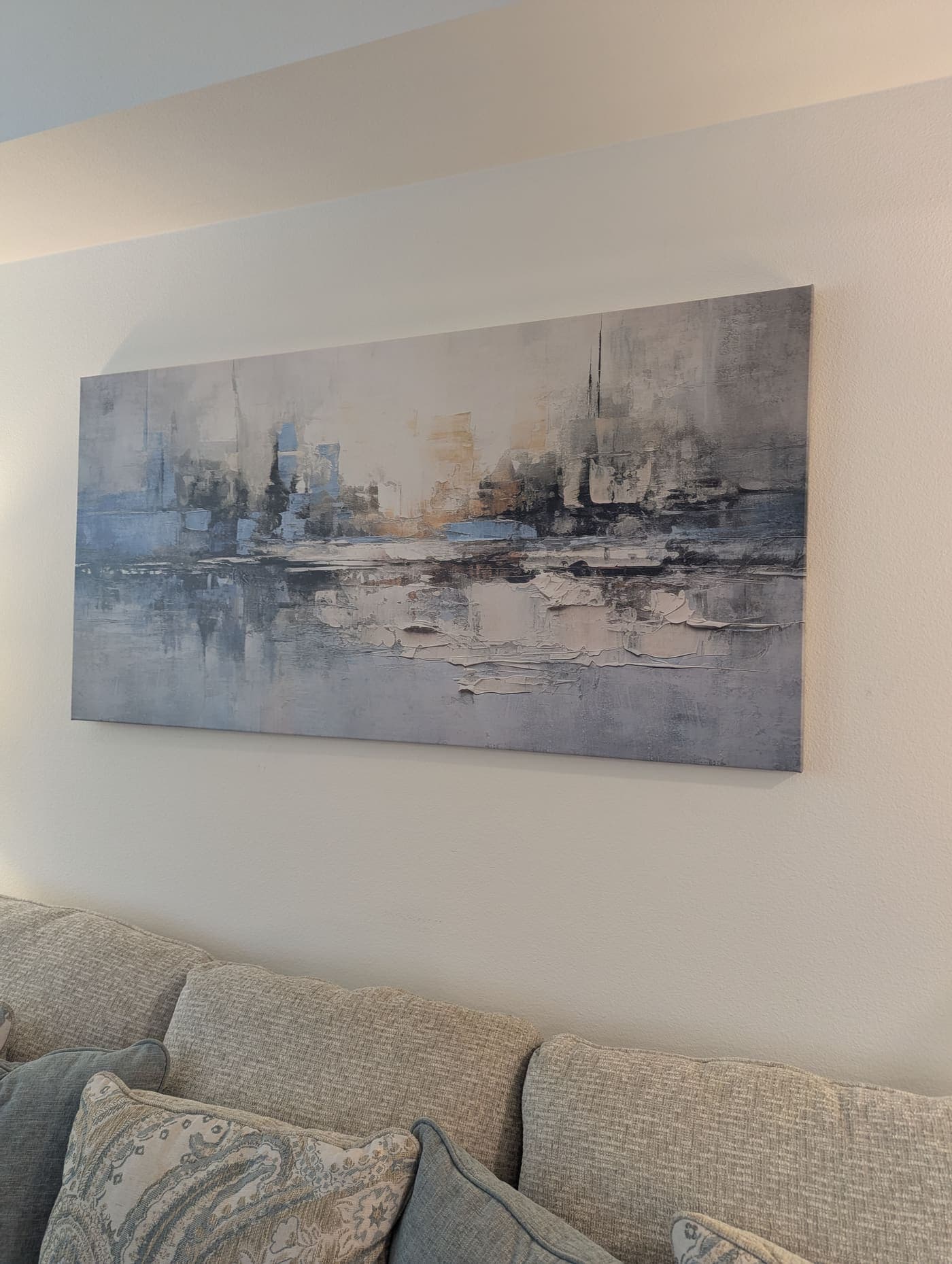 Gallery wall style picture hanging in Glendale (Los Angeles area)