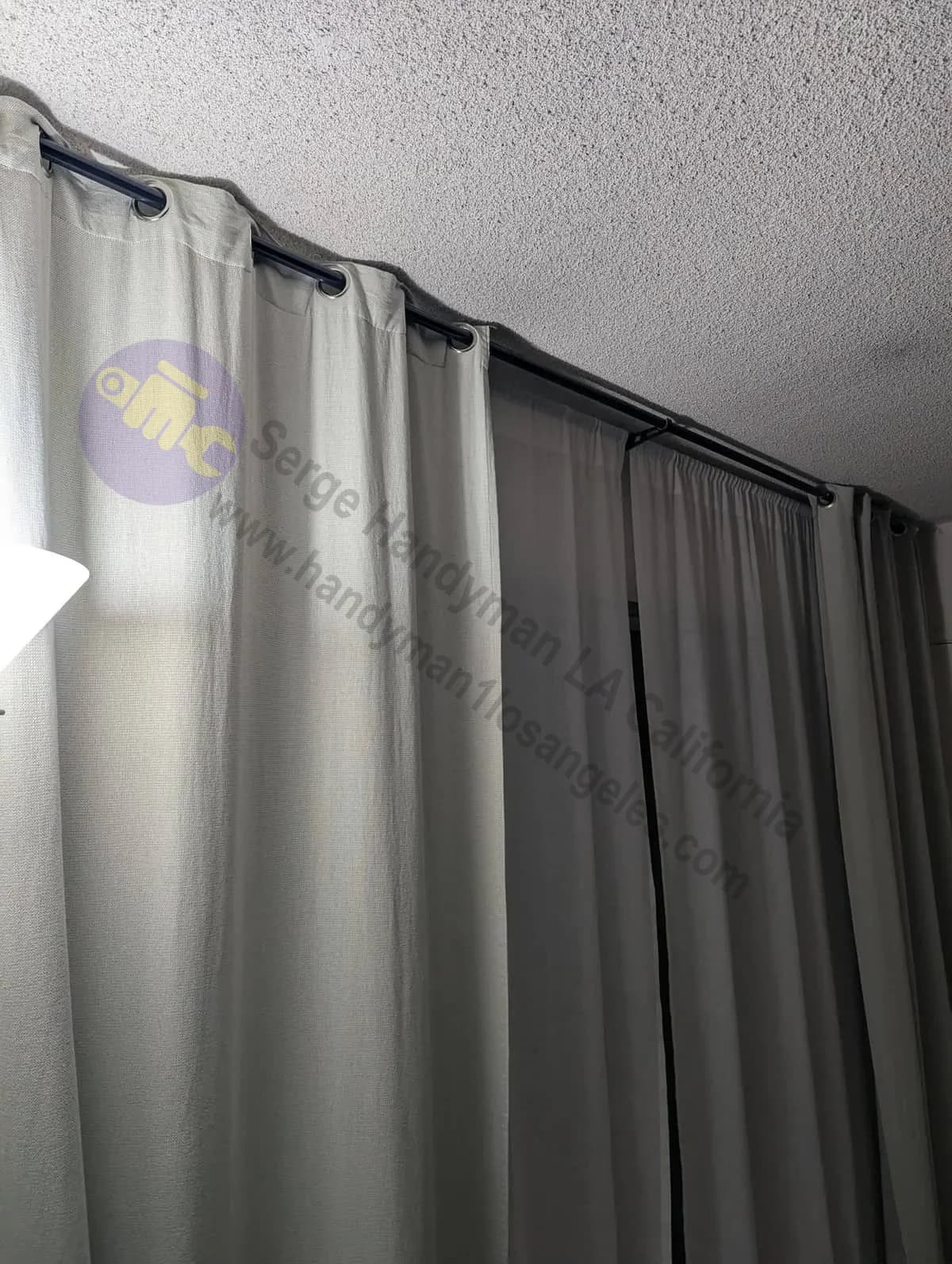 curtain rod installation in Arcadia